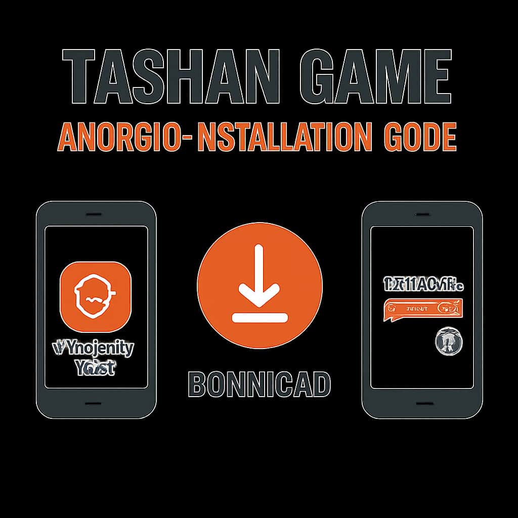 Diagram illustrating Tashan Game installation process on Android.