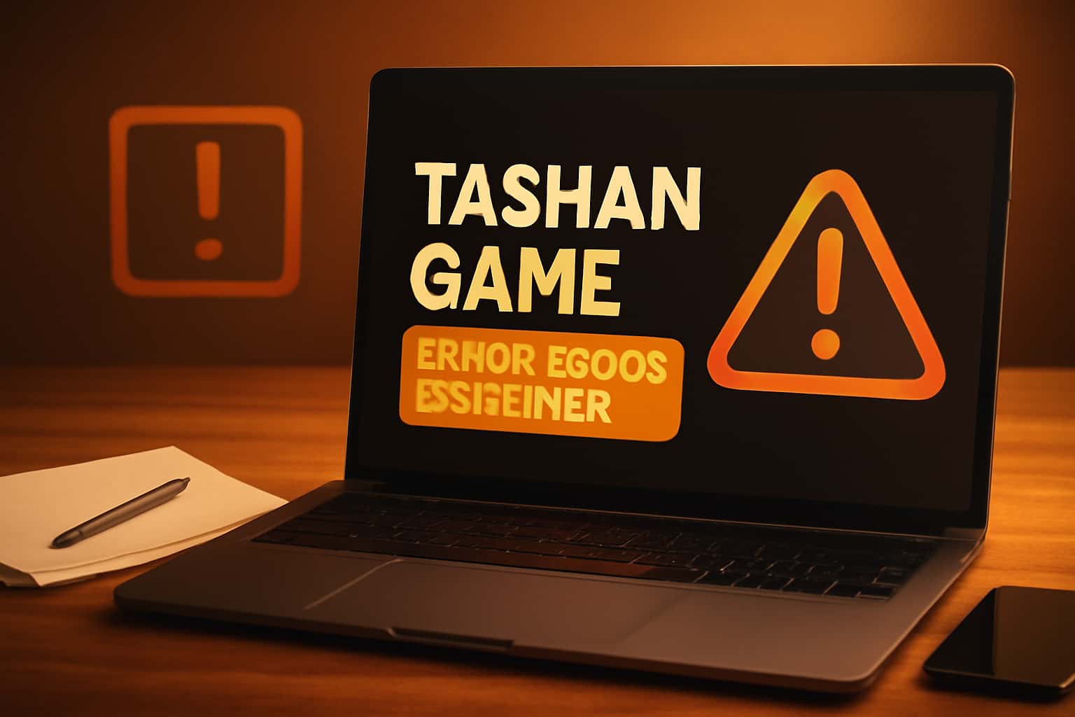 An informative scene illustrating the analysis of Tashan Game error codes.