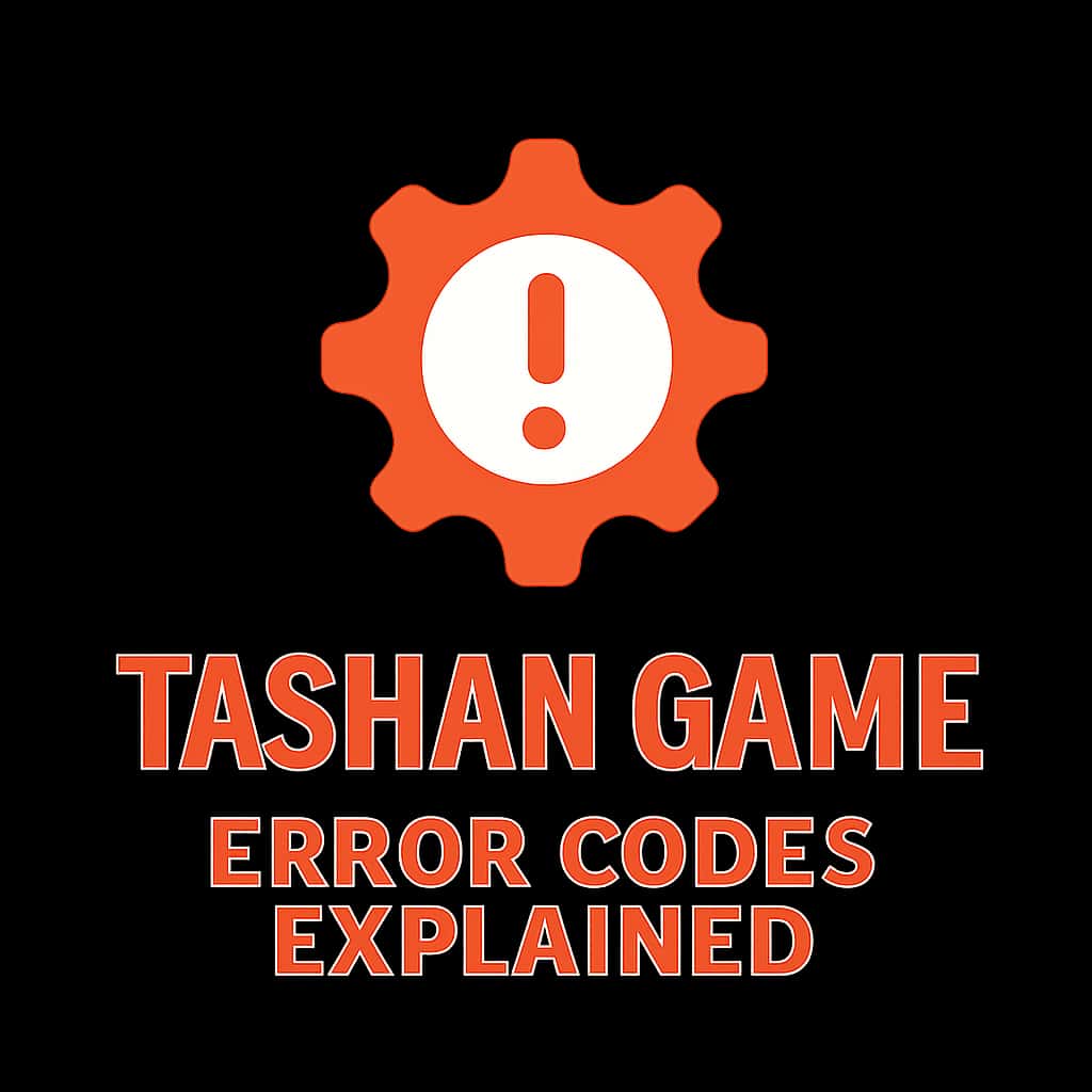 Minimal badge representing guidance on Tashan Game error codes.