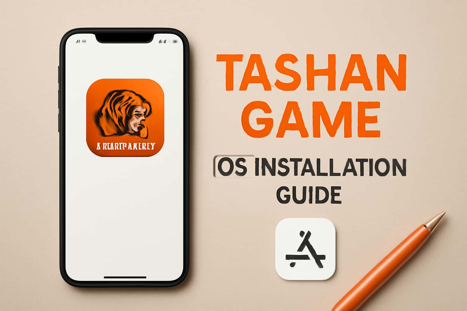 An informational guide image illustrating Tashan Game iOS Installation.
